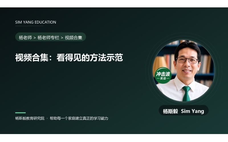 视频合集：看得见的方法示范